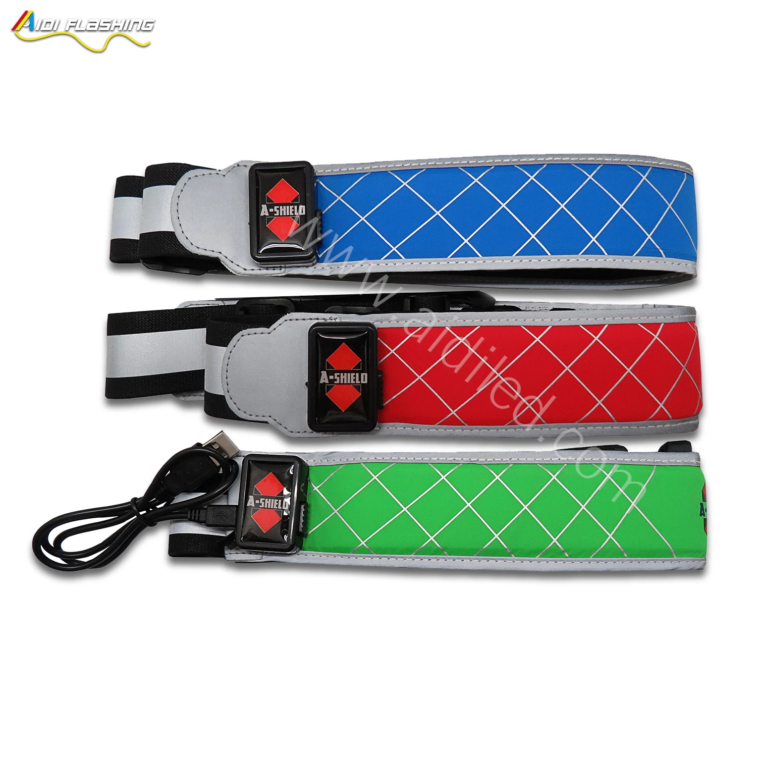 AIDI S12 Night Sport Gear Luminous Running Belt USB Rechargeable Light up Running Belt Supplier Glow Lighted Led Belt