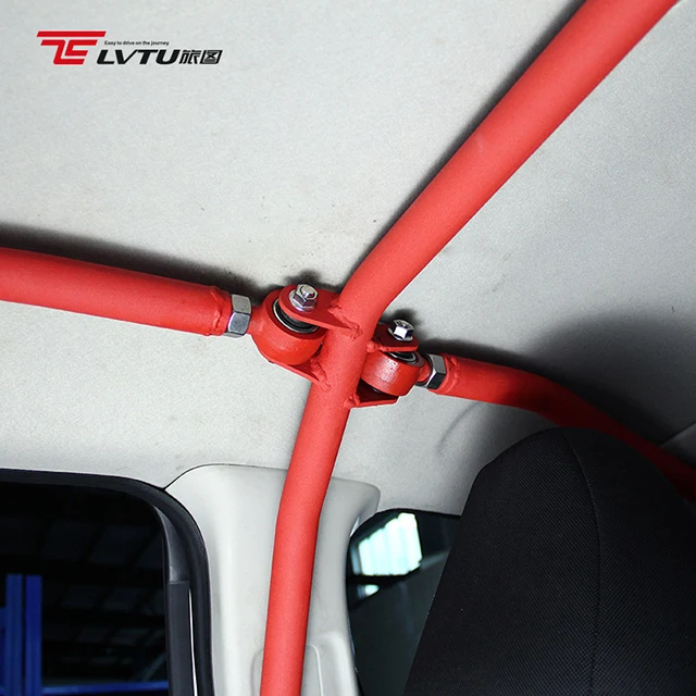 Модификация автомобиля части 6 точечный стальной каркас безопасности TT Рама Подходит для Honda fit JAZZ GK5 с люк