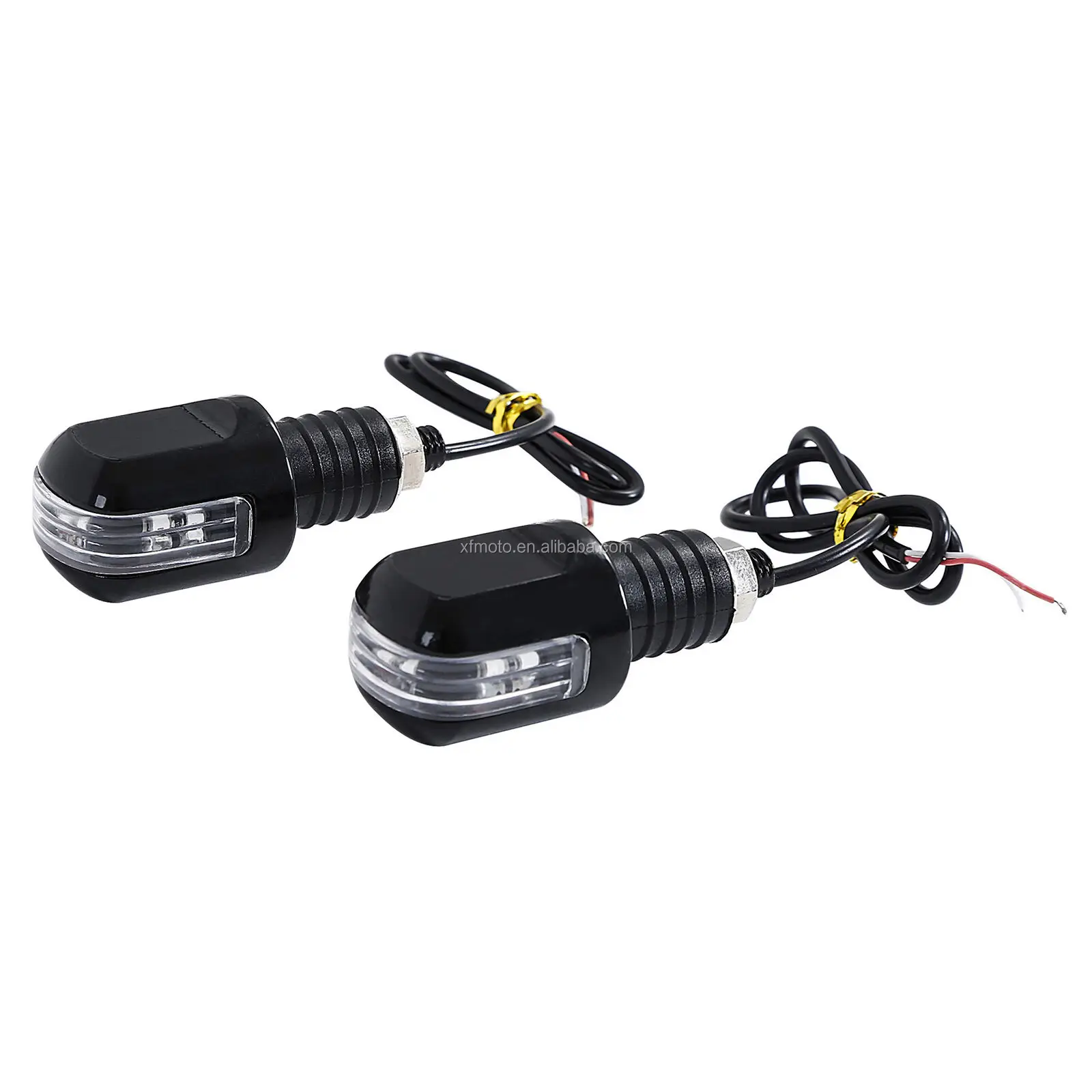 TCMT XF1406117-B 22mm Handlebar Grip Bar End LED Light Indicator Fit For Harley Chopper