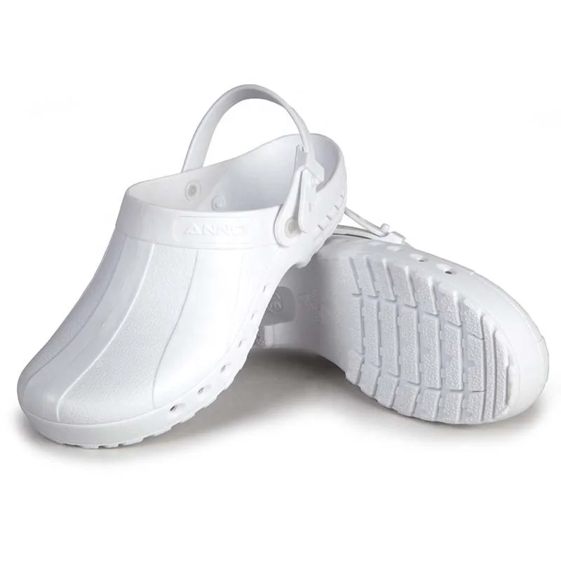 Anno antistatic autoclavable doctor and nurse clog shoes with wedge heels