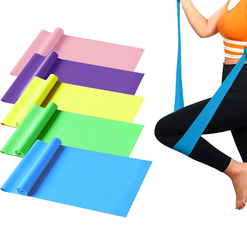 Durable and Aesthetical TPE Yoga Tension Band Belt for Home Gym Workout
