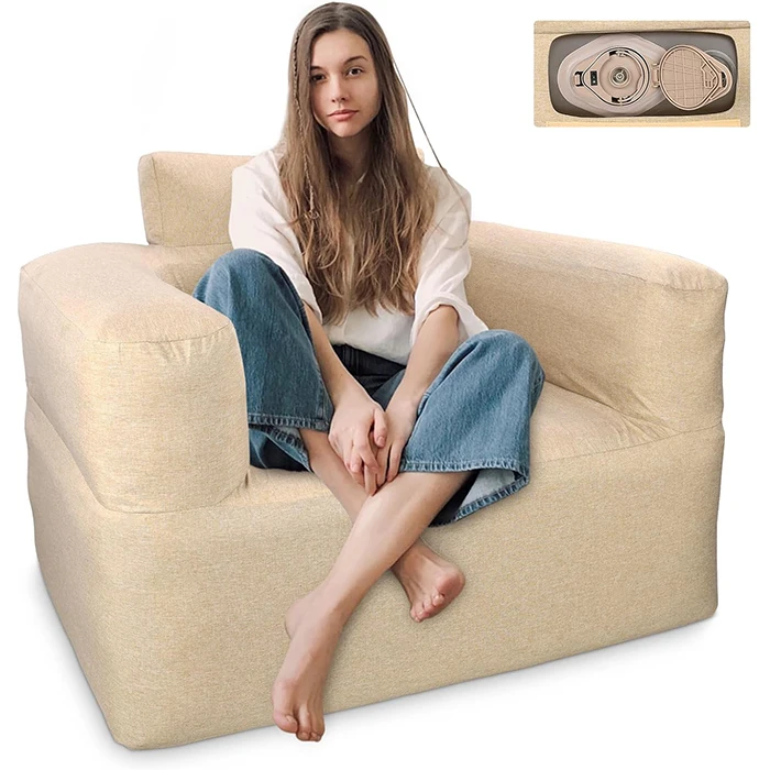 Portable Pvc Automatic Inflatable Sofa Bed 2 In 1 Air Sofa Bed Inflatable Sofa