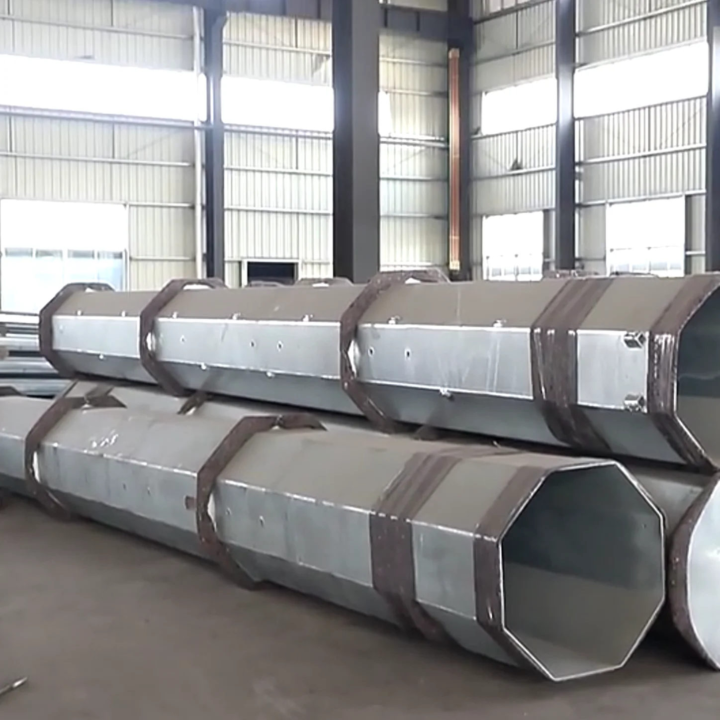 10-100m Customized Ground Electric pole Smart Pole outdoor Electric Steel Tower