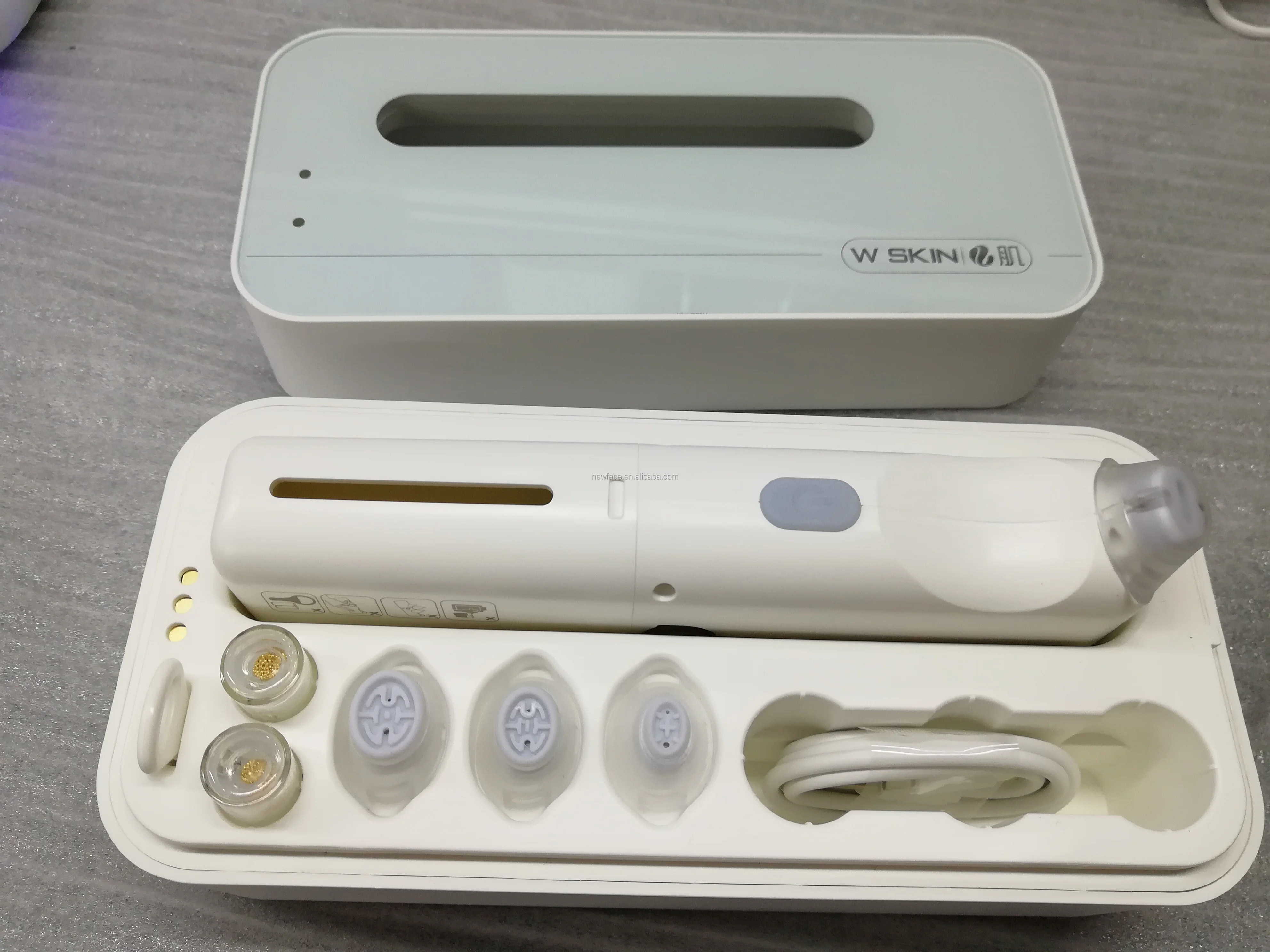 NV-W100 Китай рынок новые мини гидро лица дермабразия дропшиппинг USB зарядка 4 головки для удаления угрей