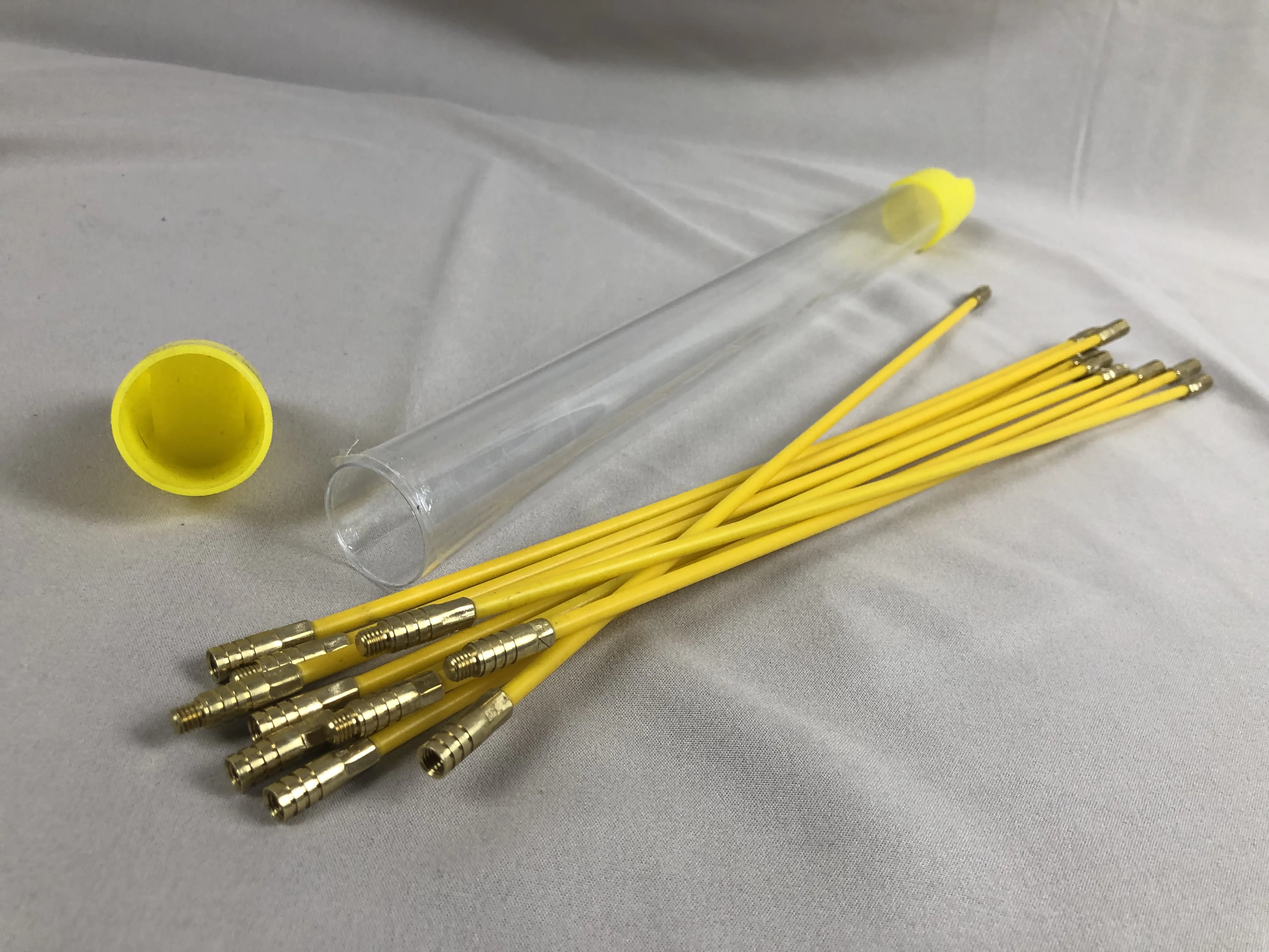 Fiberglass push pull rods, cable pulling rods, wire pull rods