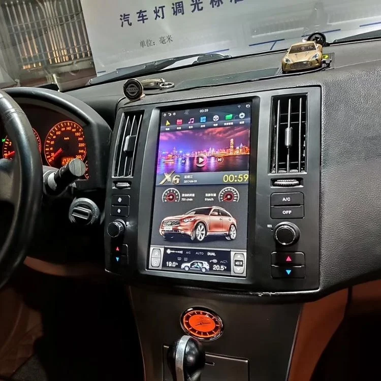 11.8'  tesla style Android 11 Car DVD PLAYER RADIO for Infiniti FX FX25 FX35 FX45 2004-2008 navigation 128G QUALCOMM 8 CORES