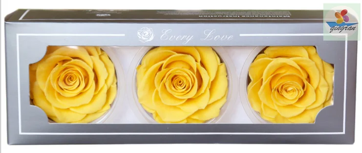 Highly competitive price for preserved rose bud 7-8cm rose head  long lasting roses