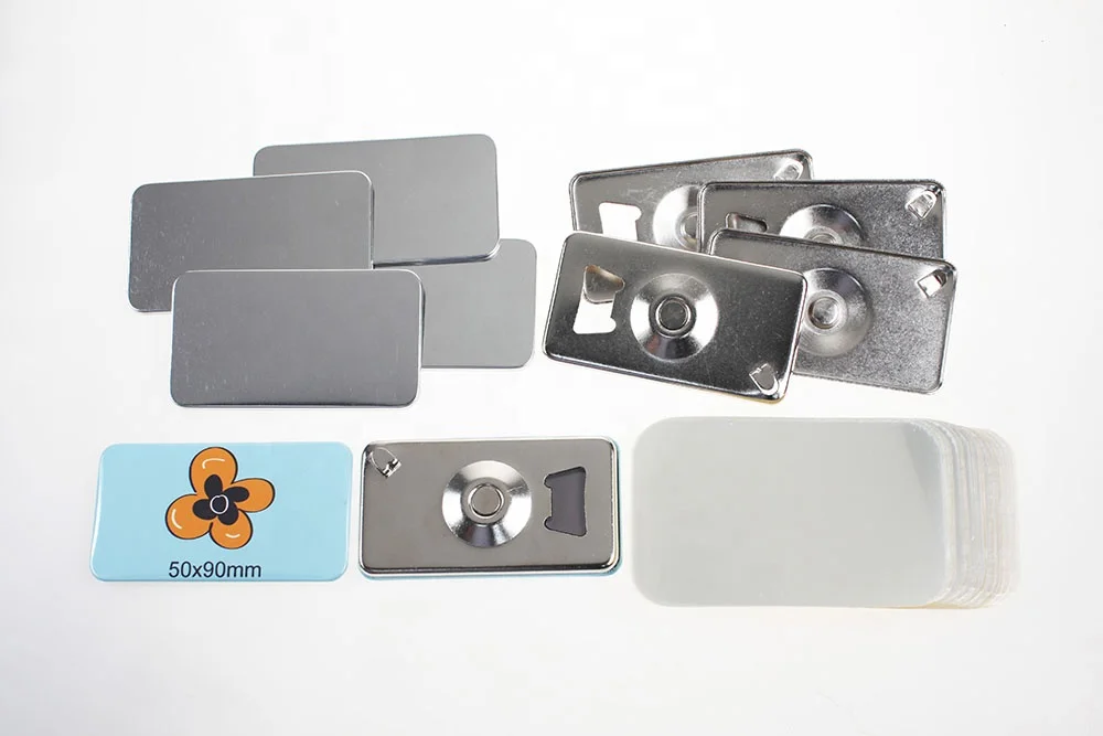 Customized 50x90mm Button Badge Stand Paper Cutter