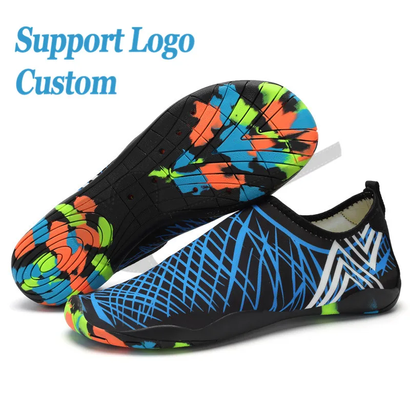 Big SizeCustom Sneakers Men Women Barefoot Beach Water Shoes Lovers Outdoor Fishing Swimming Bicycle Quick-Drying