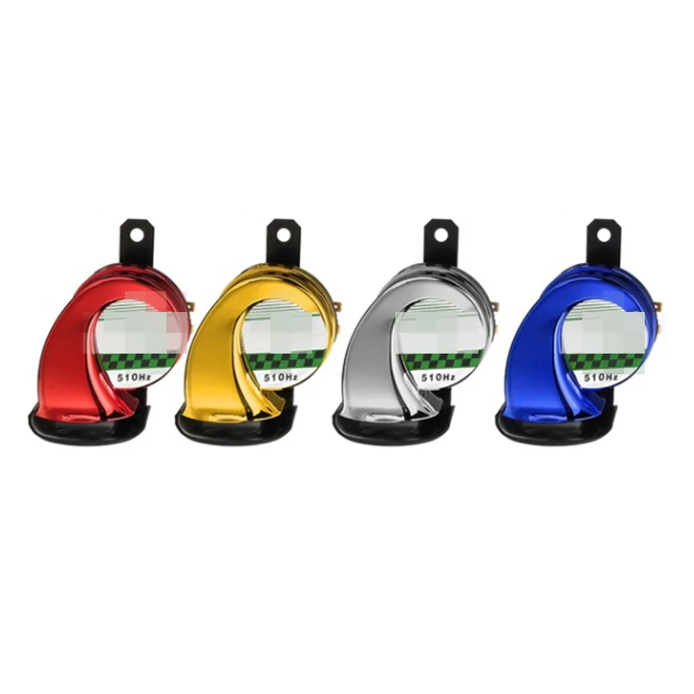 Car Universal Version High Quality 12V Electric Horn 500HZ 600HZ Loud Snail Horn Hot Sale Auto Parts