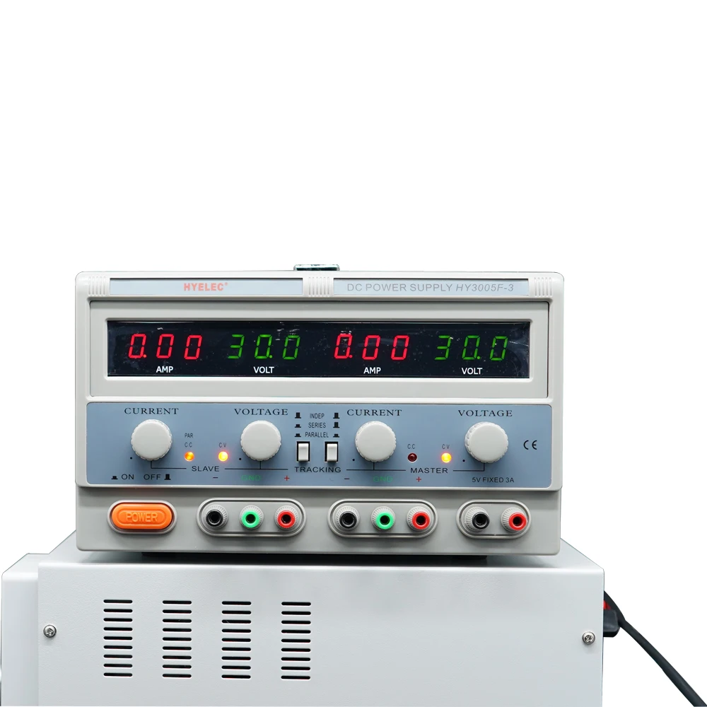HYELEC 30v 5a programmable ac/dc variable power supply triple channel