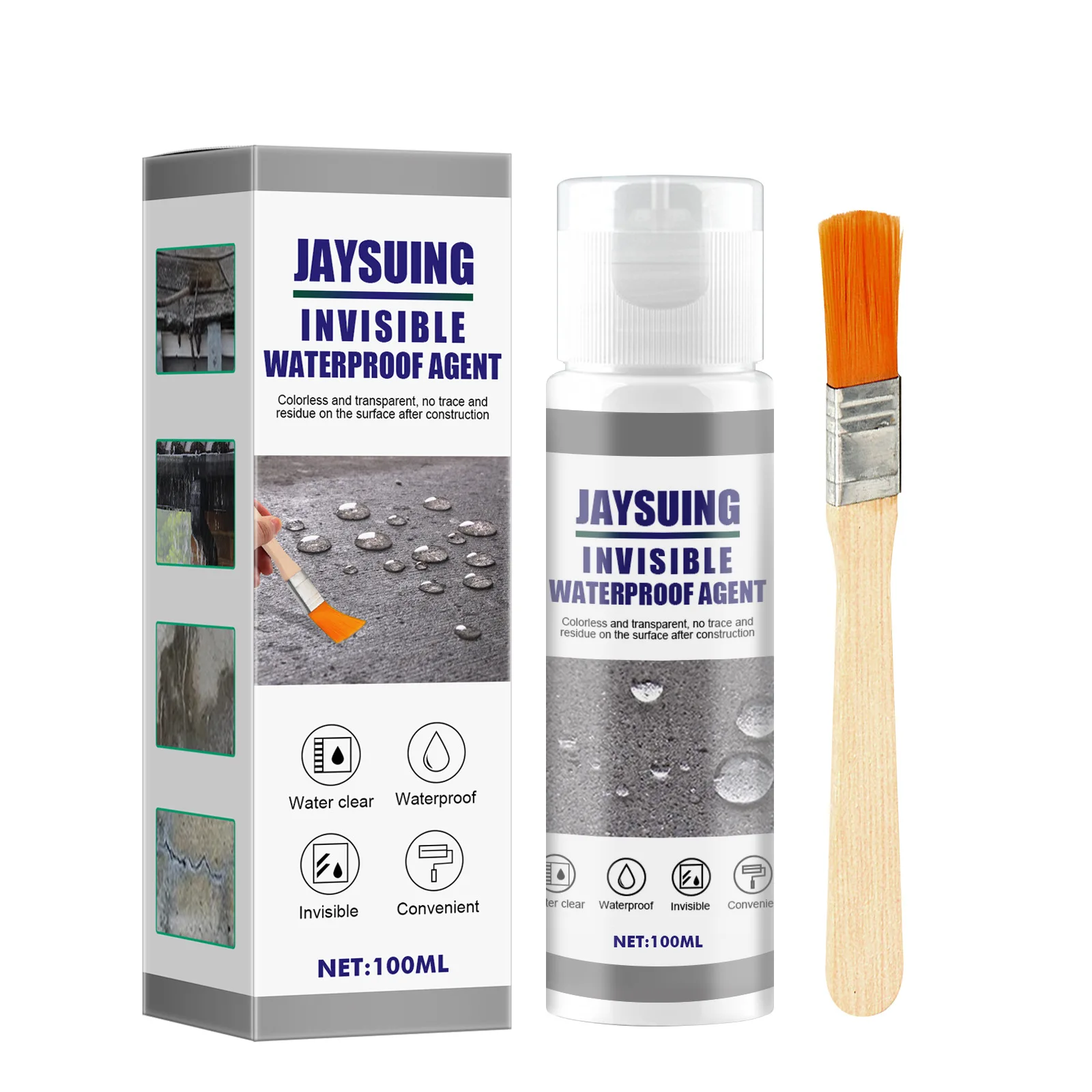 Wholesale Jaysuing Waterproof leak proof sealing agent exterior wall roof sealing waterproof adhesive coating spray