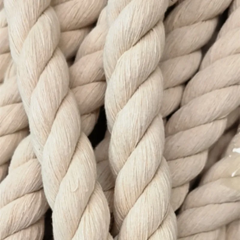 1inch 25mm Twisted Cotton Rope Natural Thick White Rope for Nautical sale
