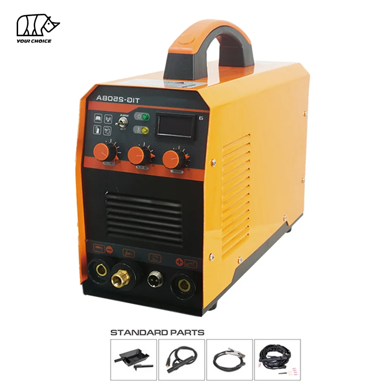 INWELT Professional Stable Mild Welding Arc TIG-250 Argon Mini Welder with Shielding Gas Post-flow Function