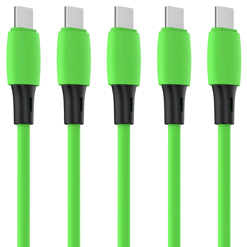 Flash sales USB cable colorful OEM 2m soft rubber fast charging cord for iphone apple