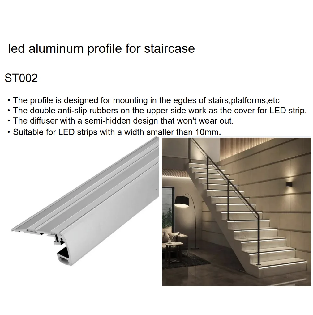 Led Stair Light Cinema Stadium Theater Staircase Aluminium Profile For Led Step Profile Light