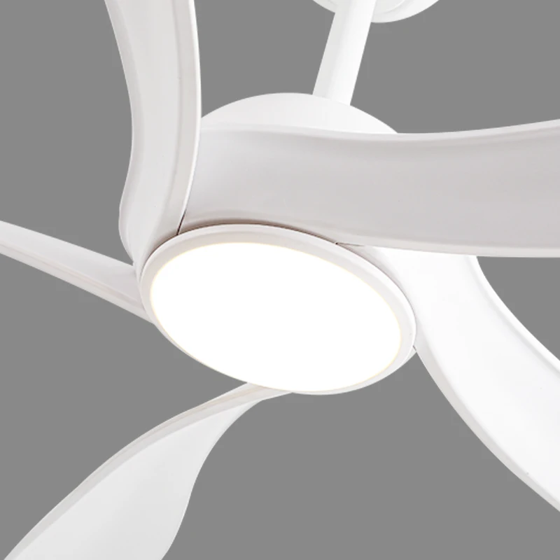 Amazon Hot Sale Decor Forward Reverse 5 Blades Ceiling Fan Lamps Led Hanging Fan Lights Remote Control Iron  56inch