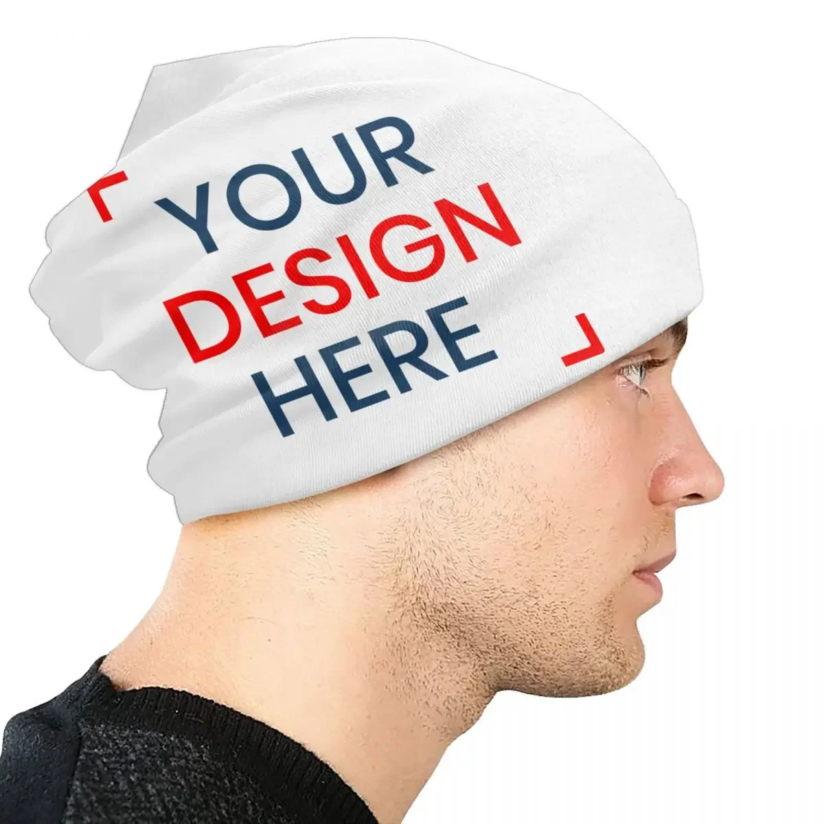 Custom Logo Bonnet Hat Knit Hats Men Women Cool Unisex Your Design Here Winter Warm Skullies Beanies Cap