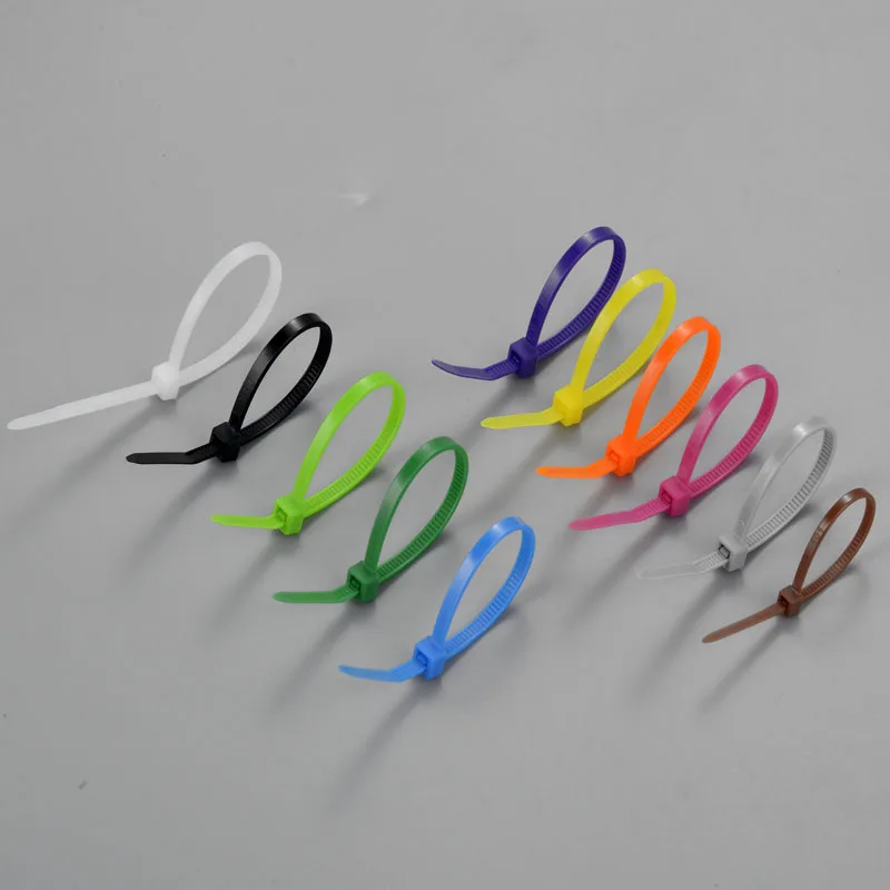 Hot Selling Multi Color Selflocking Nylon Cable Tie 200mm Red Yellow Green Blue White Black