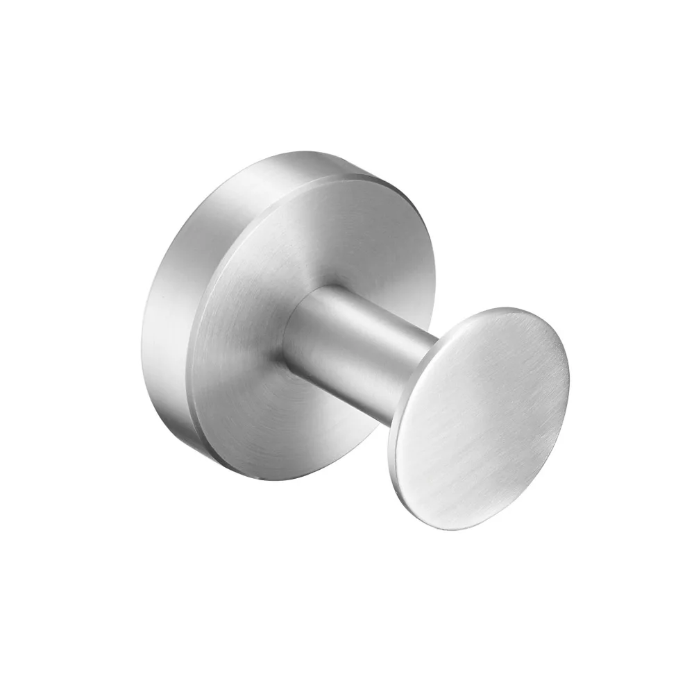 Towel Hook Stainless Steel Coat Removable Silver Wall Bearing Vacuum Suction Cup Coat hook for Kitchen Bathroom