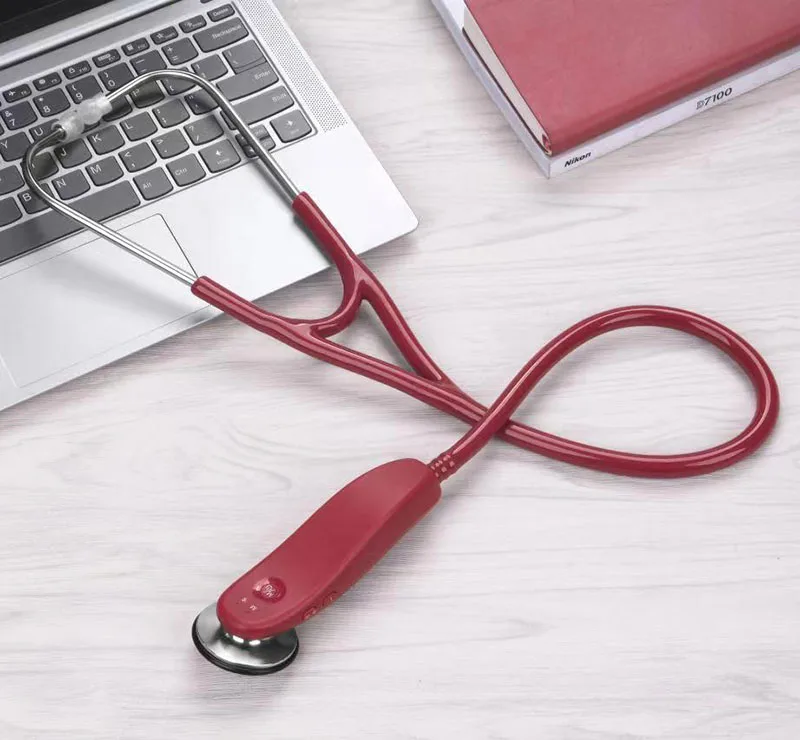 SZMIQU новый дизайн больничный врач двойная головка Электрический стетоскоп OEM кардиология цифровой