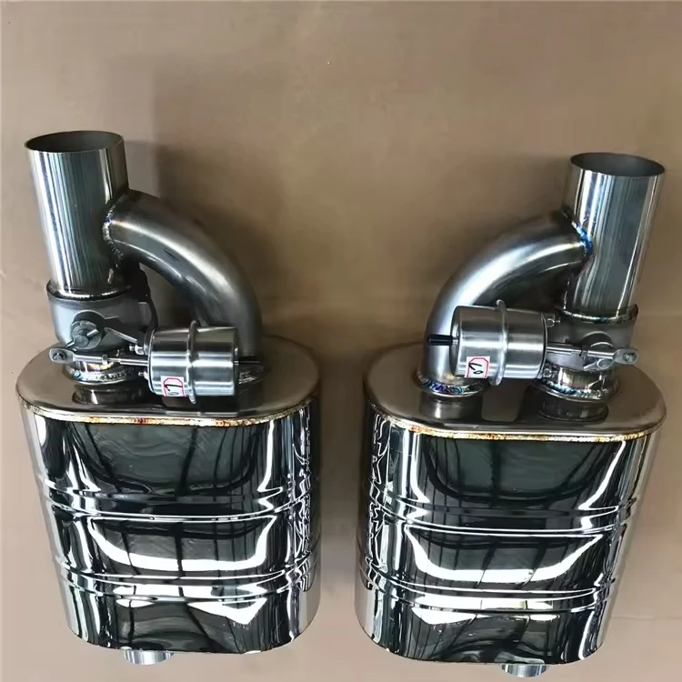 YUQIN High performance Car Universal exhaust muffler with exhaust vacuum valve