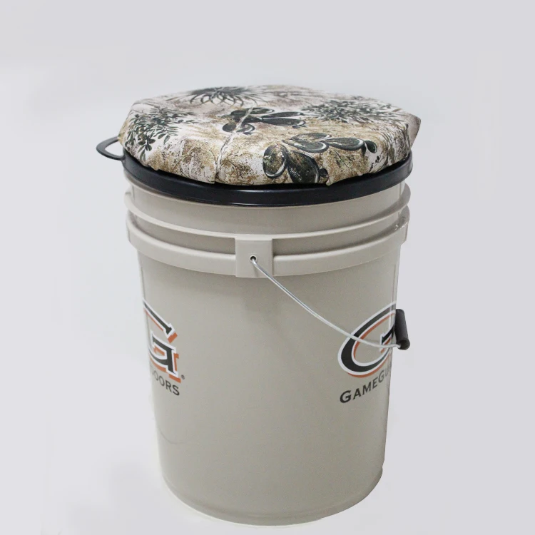 
Hunting and fishing bucket with Swivel Seat Lid 