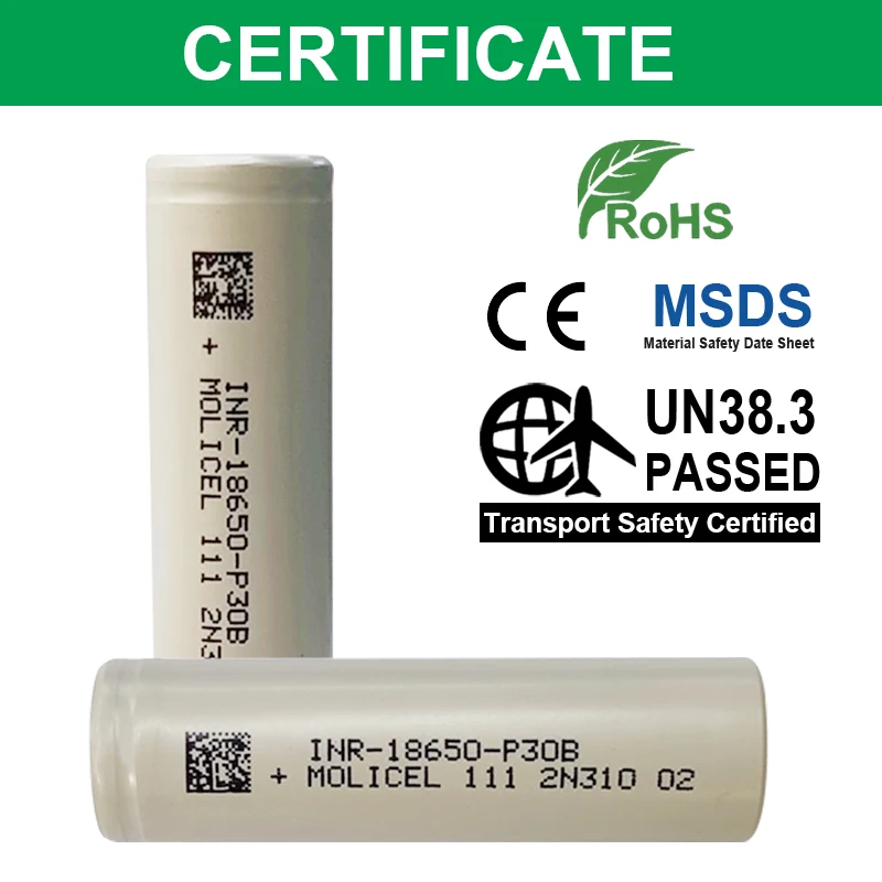 Новейший MolIcel 18650 P28A P30B 3 7 В 2800 мАч 3000 с высокой емкостью 30A разряд для аккумуляторной батареи мотоцикла и дрона