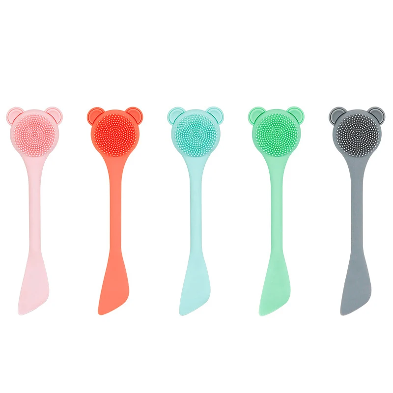 
DIY Tool Clay Cream Applicator Silicone Professional Mask Brush with Logo 