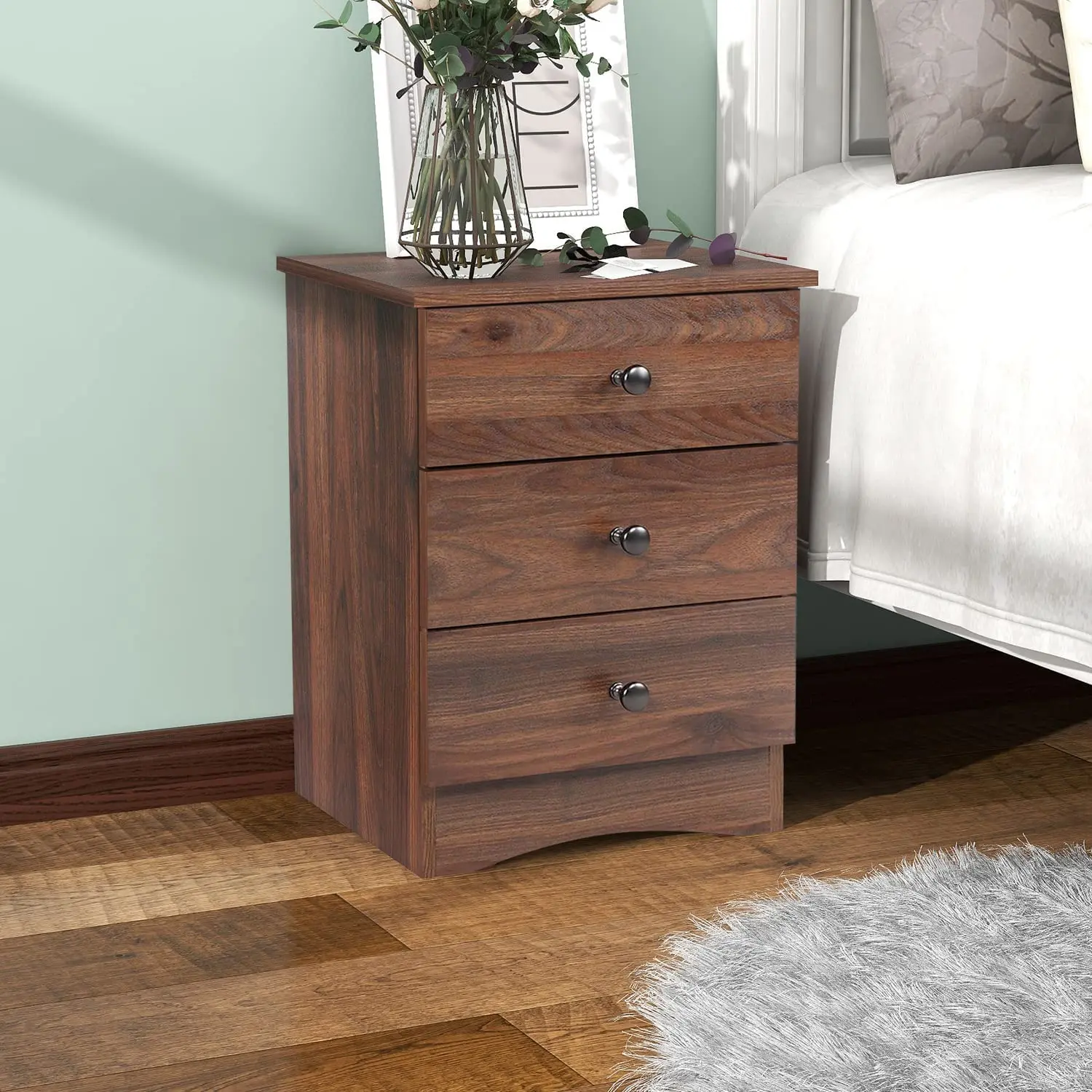 Bedside table nightstand modern bedroom nightstand corner table organizer
