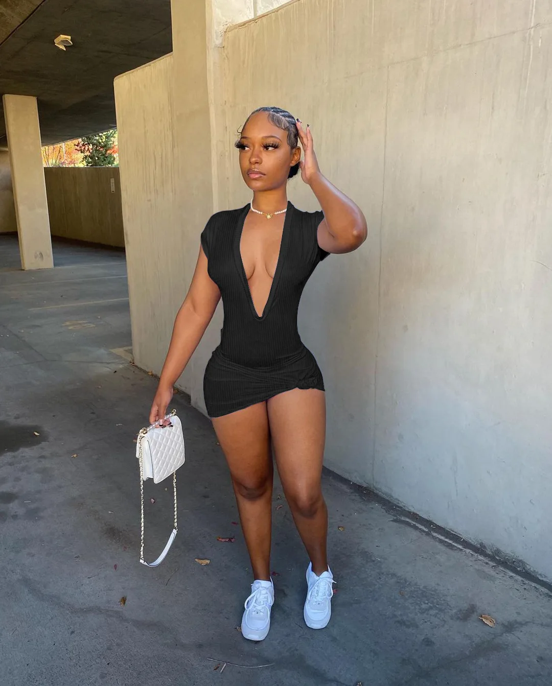 Womens Clothes 2022 Sexy Deep V Mini Dress Nightclub Dresses Women Summer Dress