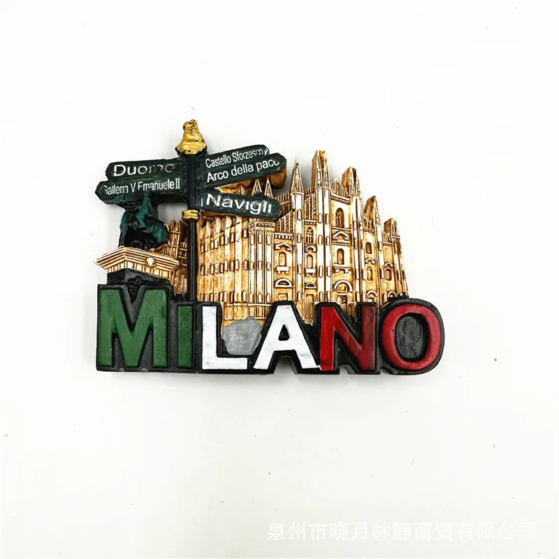 3D Fridge magnets Custom Modern Design Country Tourism Magnetic Resin Refrigerator Magnets Sticker Resin Fridge Magnet