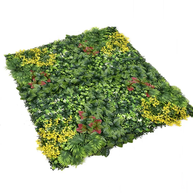 100cm Wall Plants Artificial Europe Easy Green Decoratinve Outdoor Panels Grass Fence Wall Mounted Artificial Plant Wall