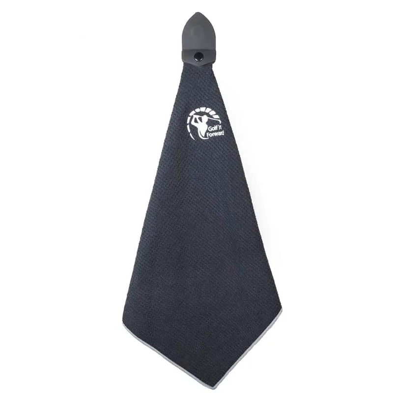 Microfiber waffle magnetic golf towel magnet golf towel golf towel with hook