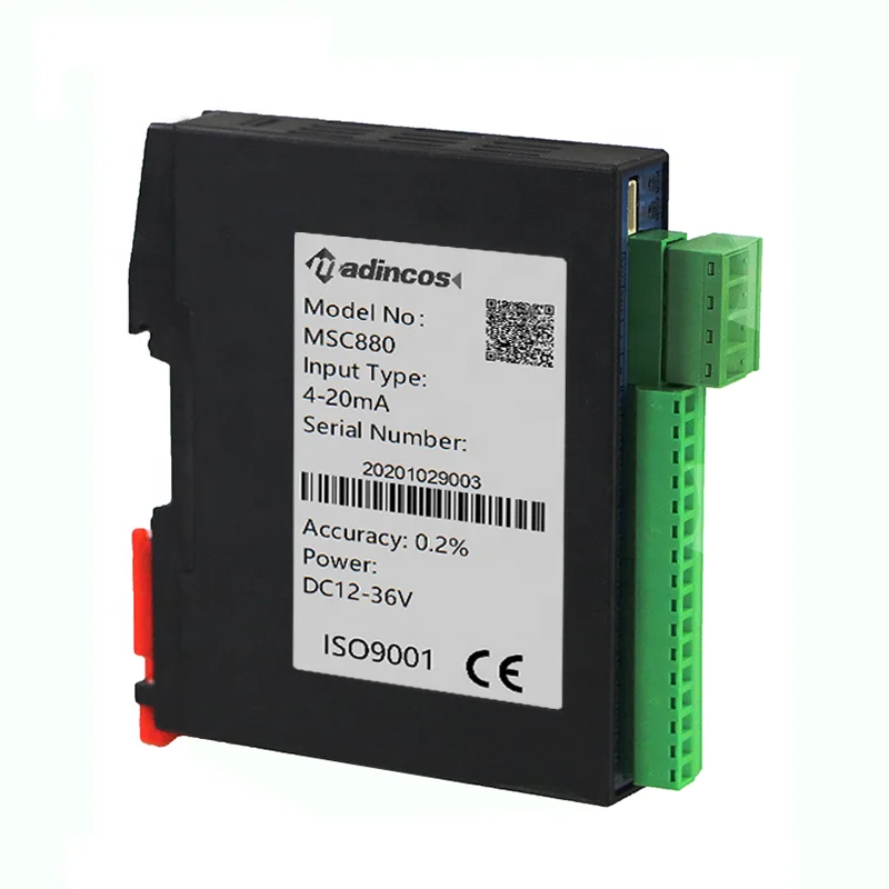 MSC880: High Quality Universal 1-5VDC 0-5V 0-10V 4-20mA RS485 Modbus Input Output Module for PLC HMI,SCADA Data System
