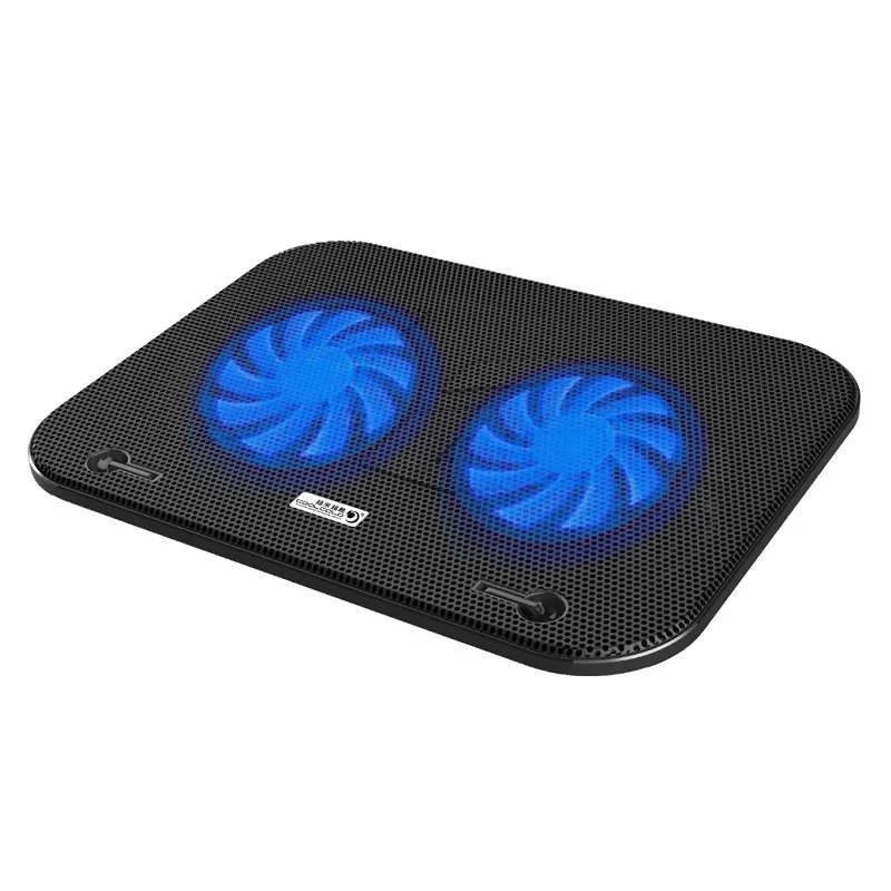 Противоскользящая подставка для ноутбука usb кулер pad двойной вентилятор игровой офисный ноутбук Охлаждение для lenovo HP huawei