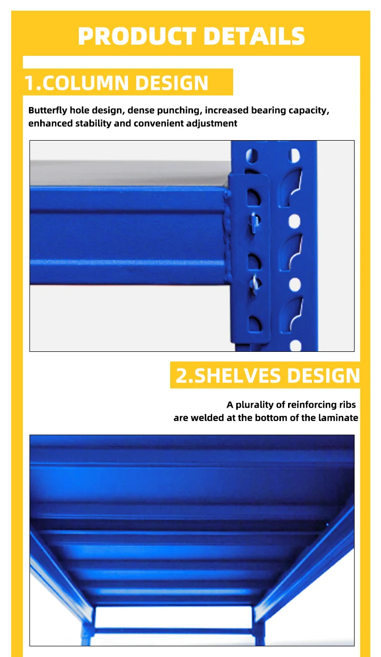Warehouse display rackEach floor of shelf warehouse bears 500kg
