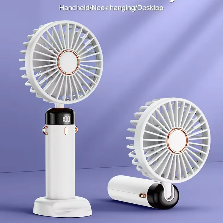 Adjustable 3 Speed mini Handheld Battery Rechargeable Portable Fan Small fan mini USB Desk Personal Hand Cooling Folding Fan