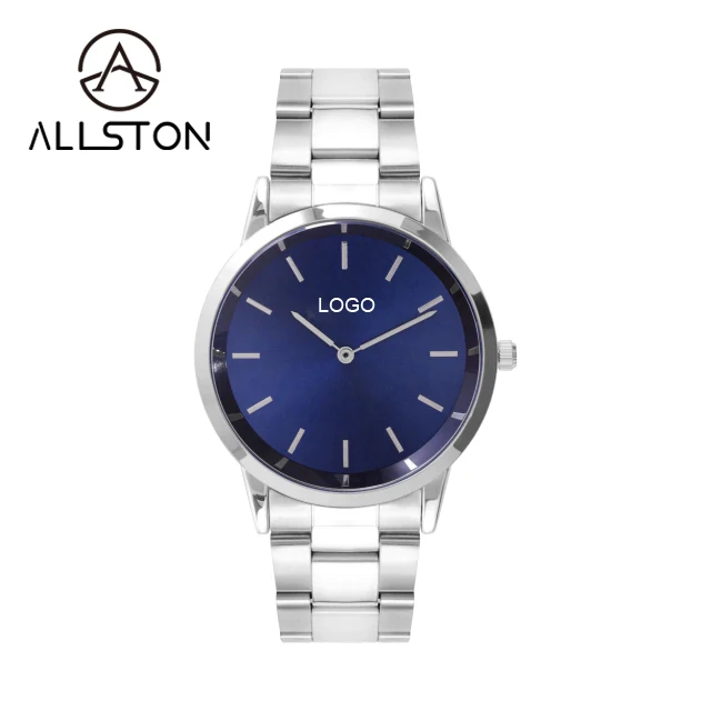 Мужские водонепроницаемые кварцевые часы из нержавеющей стали