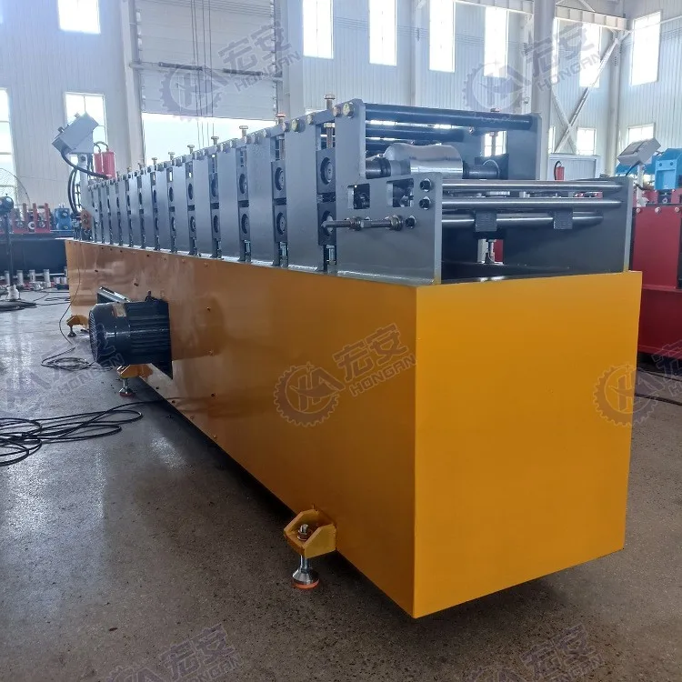America Perforated Type 125mm Width 0.7-1.2mm Thickness Roller Shutter Door Slat Roll Forming Machine