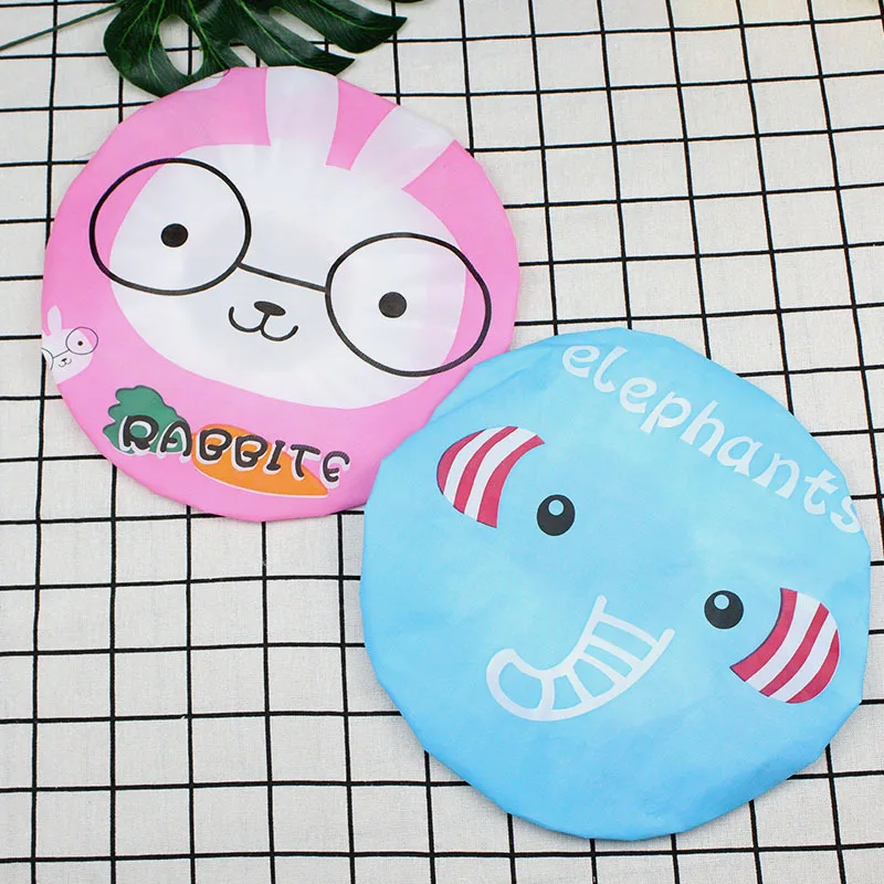 Classic Animal Series Factory Outlet Shower Cap Waterproof Bath Cap Shower Cap Cute Cartoon Style Various Packaging Options