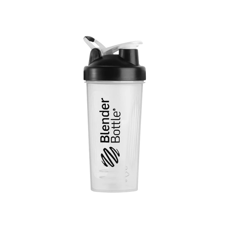 600ml fitness water bottle protein shaker bottle with mixer ball