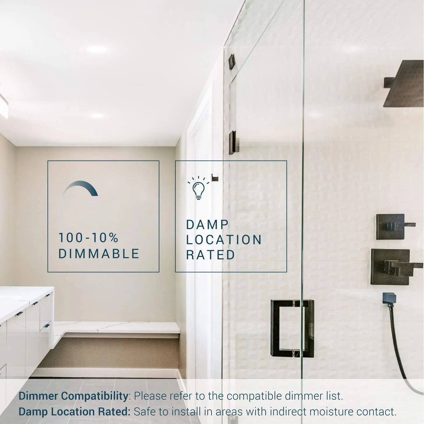 12 Years Factory Pot Light AC 110V 120V Recess Dimmable CCT Led Panel Lights 4 Inch