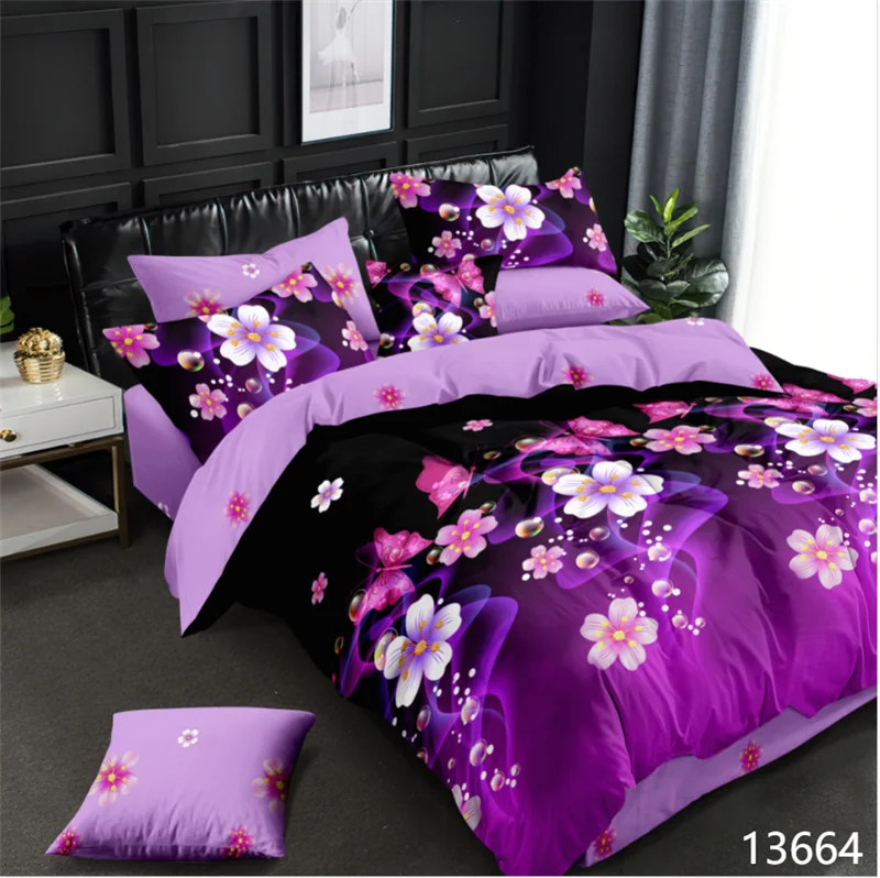 4pcs wholesale 3d Printed duvet cover set