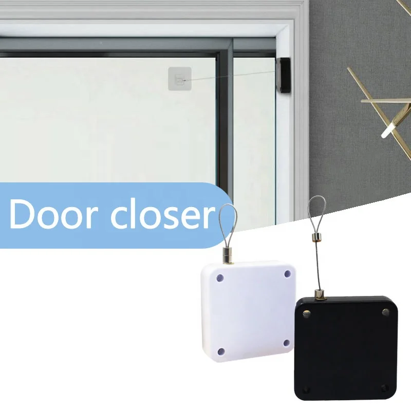 Cierra Puerta Guangdong Portable Anti-Theft Multifunctional Punch-Free Sliding Spring Concealed Automatic Sensor Door Closer