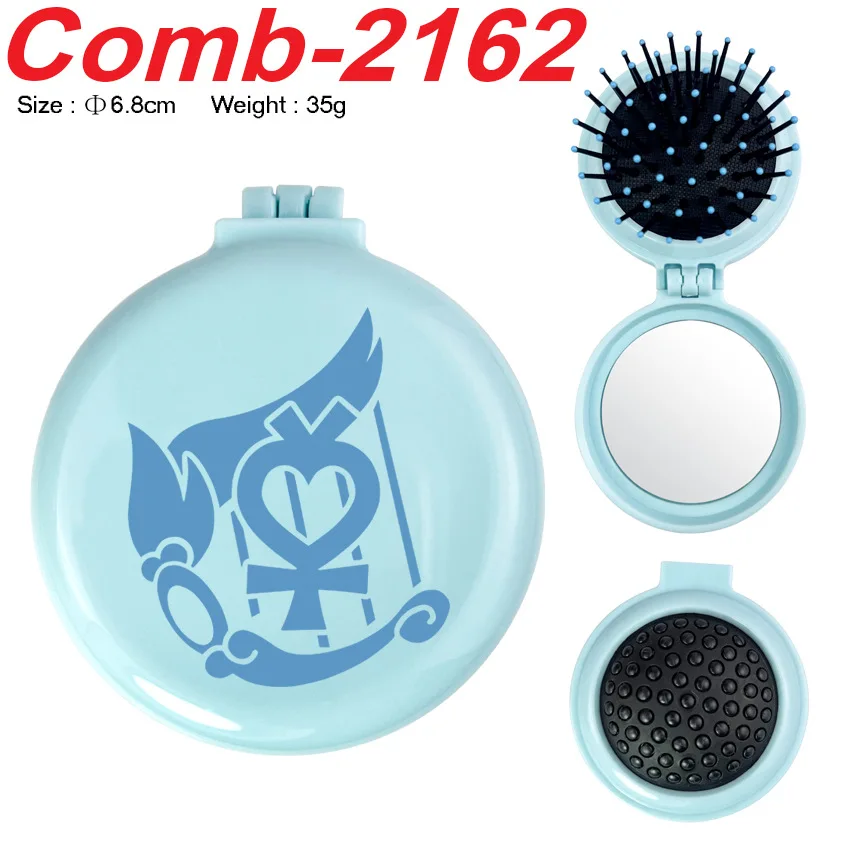 Sailor Moon Anime Harry Portable airbag comb Hair mirror Pen bag Travel Girl folding massage comb