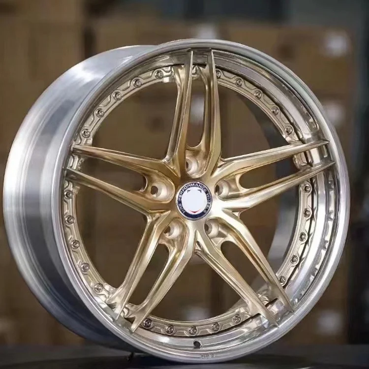 China Alloy Wheels Factory Wholesale Custom 18 19 20 22 inch  Two piece Luxury / Off road /Racing Car Forged Wheel Rims