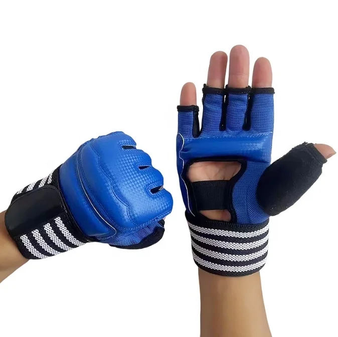 Taekwondo Hand Protectors WTF martial arts Gloves Half Finger Hand Guard Gloves