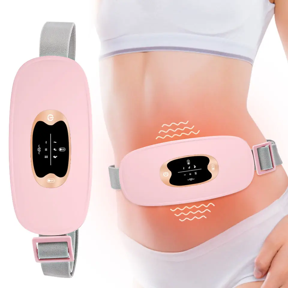 Portable Rechargeable Waist Massager Women Heating Warm Uterus Belt Menstruation Warm Uterus Belt