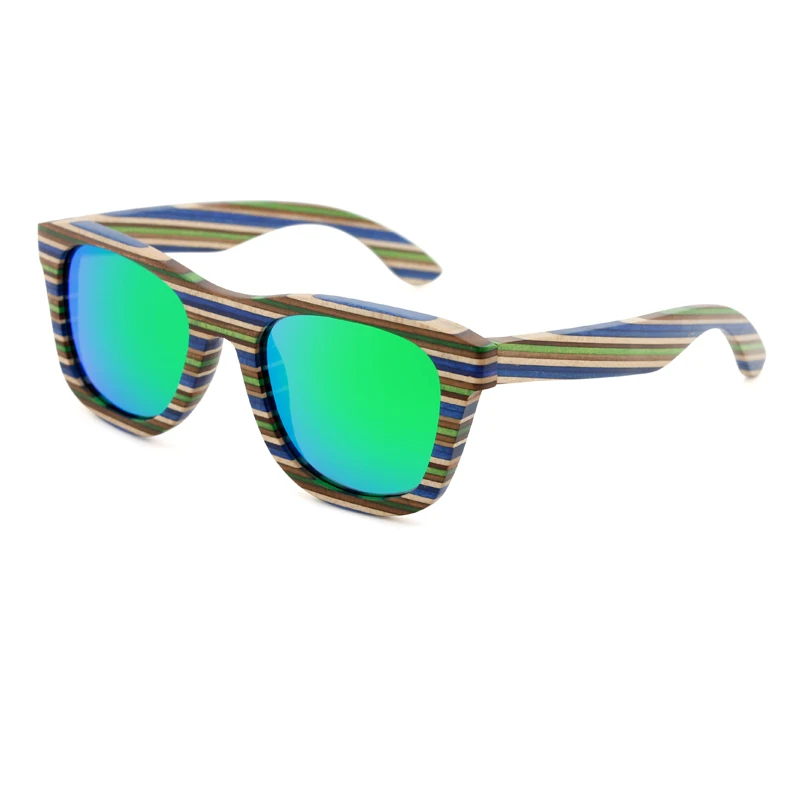 Skateboard Material Custom Wholesale Sunglasses Wood Make Your Logo Sun Glasses Oculos de sol